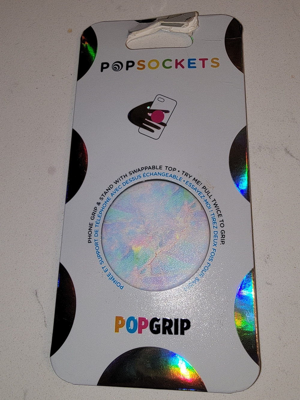 PopSockets - PopGrip Cell Phone Grip and Stand - Opal